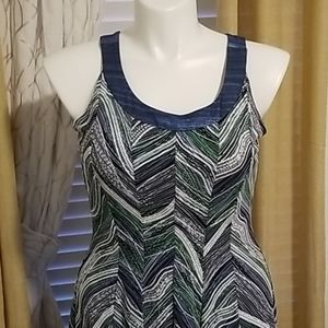 Comfortable sleeveless dress in size large.